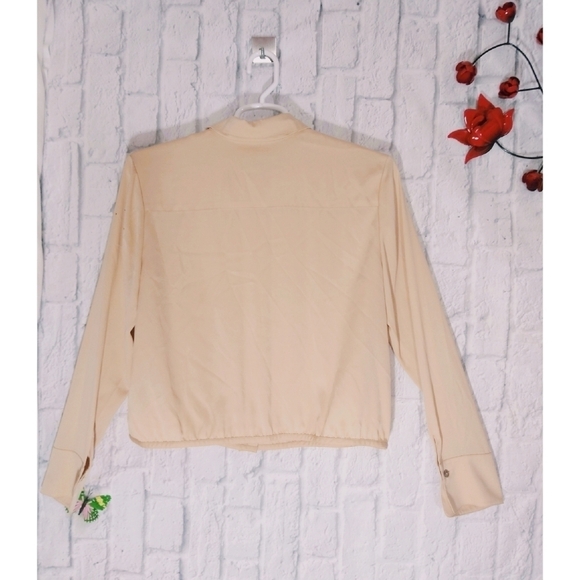 Linda‎ Allard Ellen Tracy Silk Button Front Shirt - Picture 3 of 4